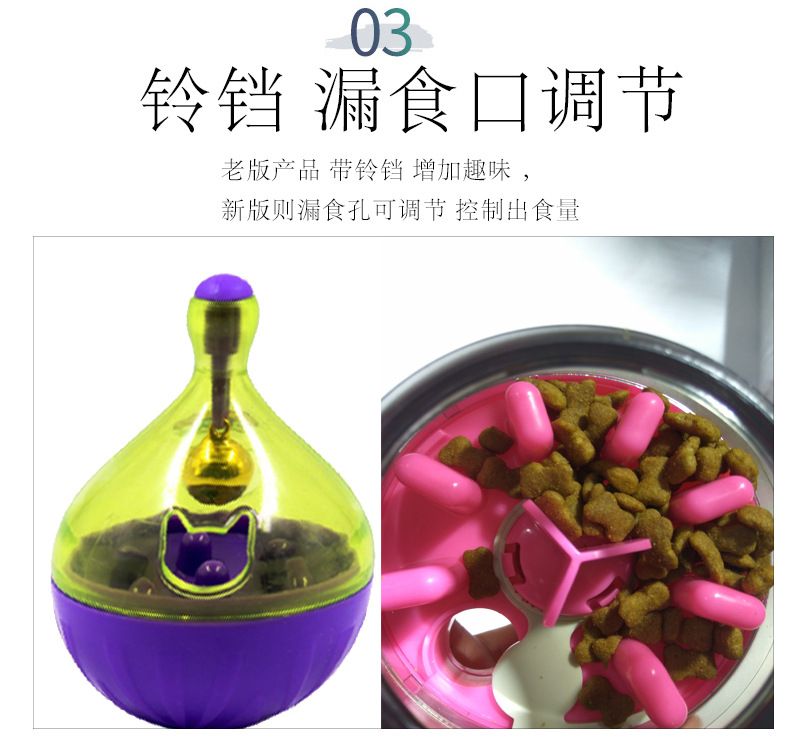 宠物漏食球不倒翁漏食玩具狗益智趣味慢食自动喂食器猫玩具亚马逊 阿里巴巴 