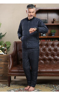 Long-sleeve for elderly, down jacket, set, keep warm liner for adults, for middle age