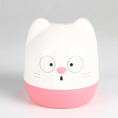 貓型卡通卷紙筒 桌面收納桶 客廳辦公室卷紙筒 可定制批發 2138-1