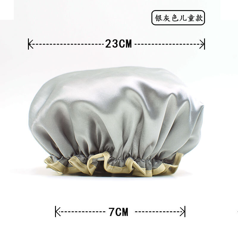 Gorro de ducha impermeable extra grande de doble capa para hombres y mujeres adultos gorro de baño ducha cocina a prueba de aceite a prueba de humo