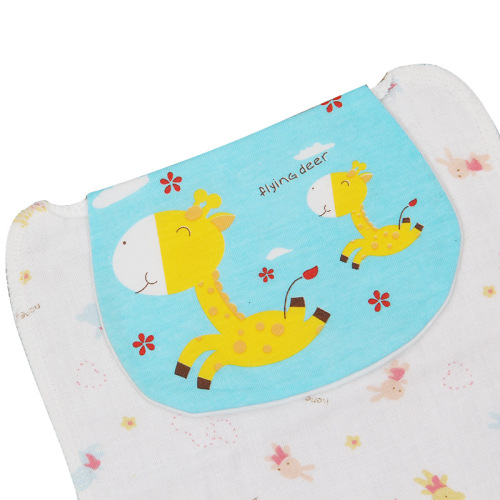 Love Poem Miao Baby Backing Towel 4-layer 100% Cotton Gauze Sweat Absorbent Towel  New Product Cartoon Print Baby Supplies