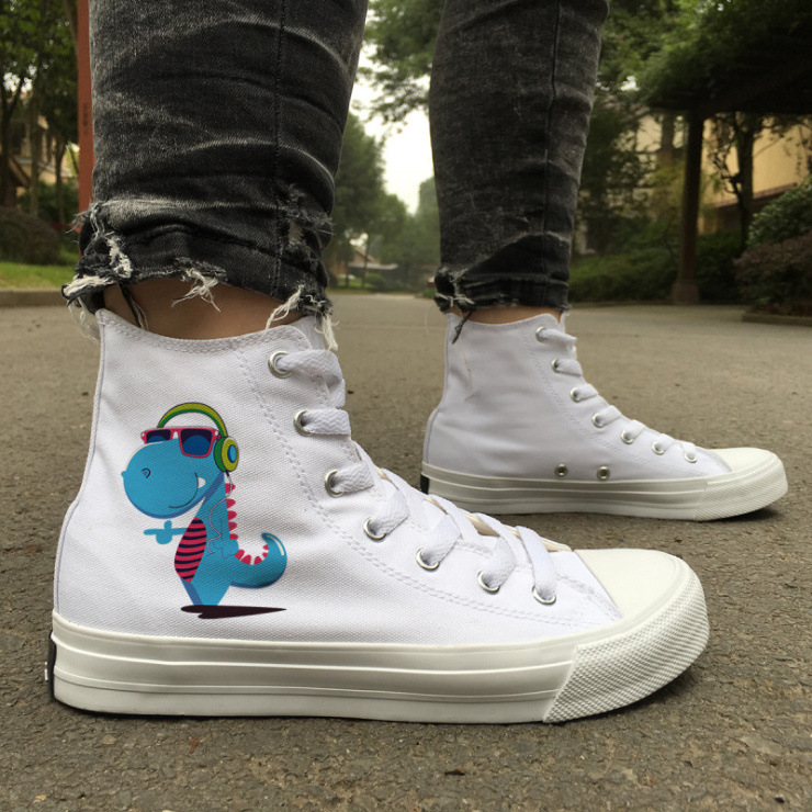 dinosaur canvas shoes