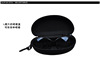 Black glasses with zipper solar-powered, universal box suitable for men and women, oxford cloth