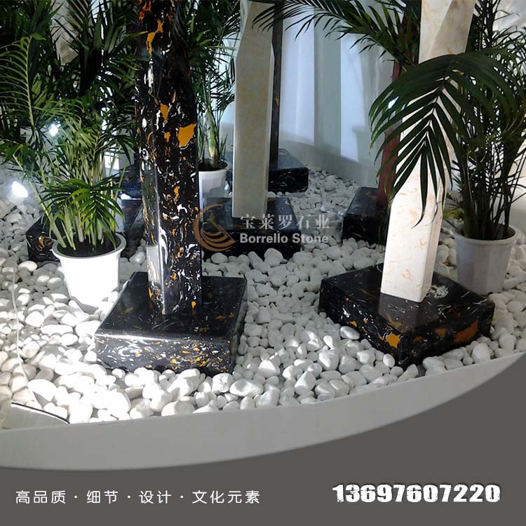 Pebble White marble Pebble 20-30mm 30-50mm white Scenery Pebble