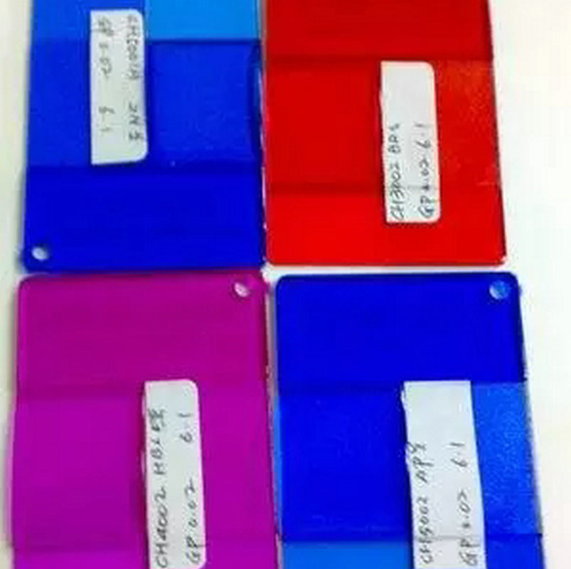 美彩塑胶颜料供应PP透明蓝饭盒色粉色母