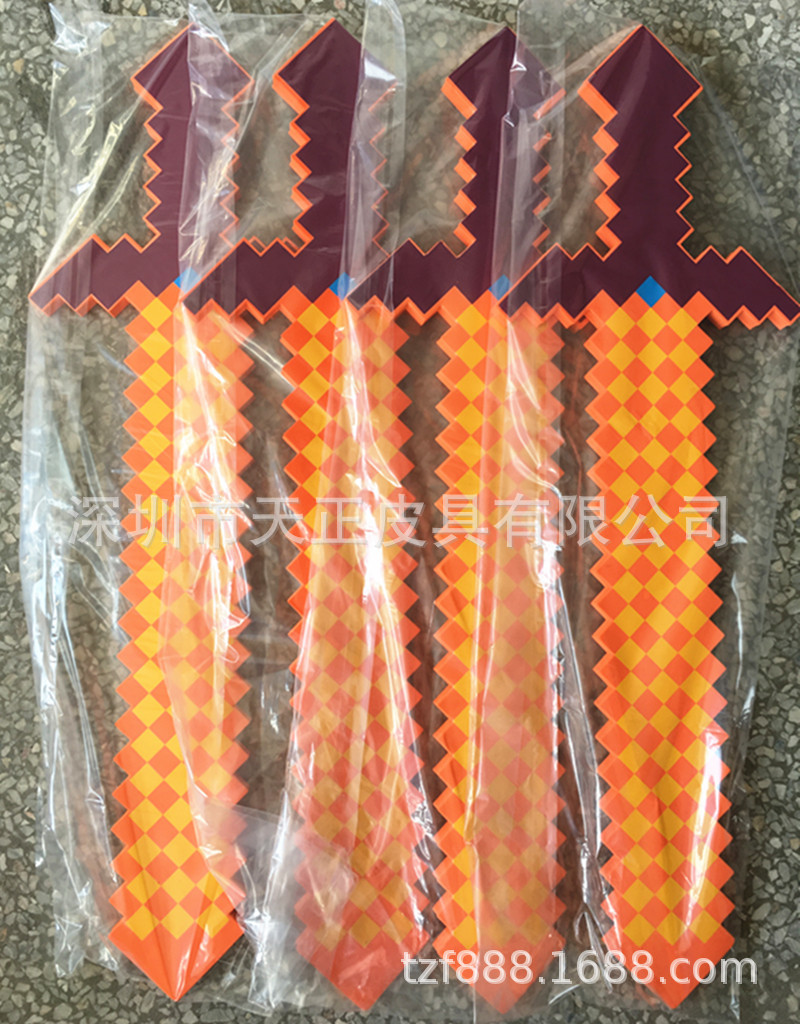 It's selling well world eva Toy sword foam Mosaic environmental protection children toy orange Sword goods in stock