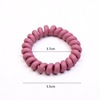 Fashionable matte hair accessory, big dark telephone, hair rope, Korean style, wide color palette