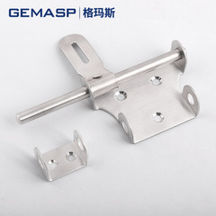 加厚不鏽鋼門鎖帶鎖門扣左右插銷防盜門扣門栓倉庫門栓明裝鎖搭扣