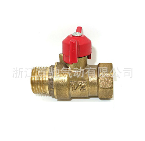 加厚蝶柄球阀内外2:4 1/2 4分加厚球阀