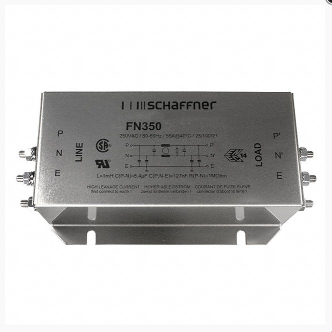 夏弗纳Schaffner原装进口三相电源线滤波器模块滤波器FN350-55-24
