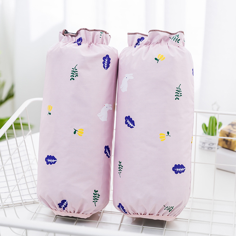 Manga larga protectora ooversleeve largo impermeable oversleeve mujeres adultas impermeable Otoño e Invierno Oficina lindo de longitud media