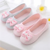 Demi-season non-slip comfortable footwear with bow for pregnant indoor, slippers, soft sole