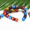 DIY jewelry accessories cylindrical mixed color Qianhua glazed pearl clothing box bunning beaded beads manufacturer direct sales