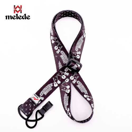 3S Country Music Guitar Folk Style Belt Strap Print Ukulele Ukulele Black