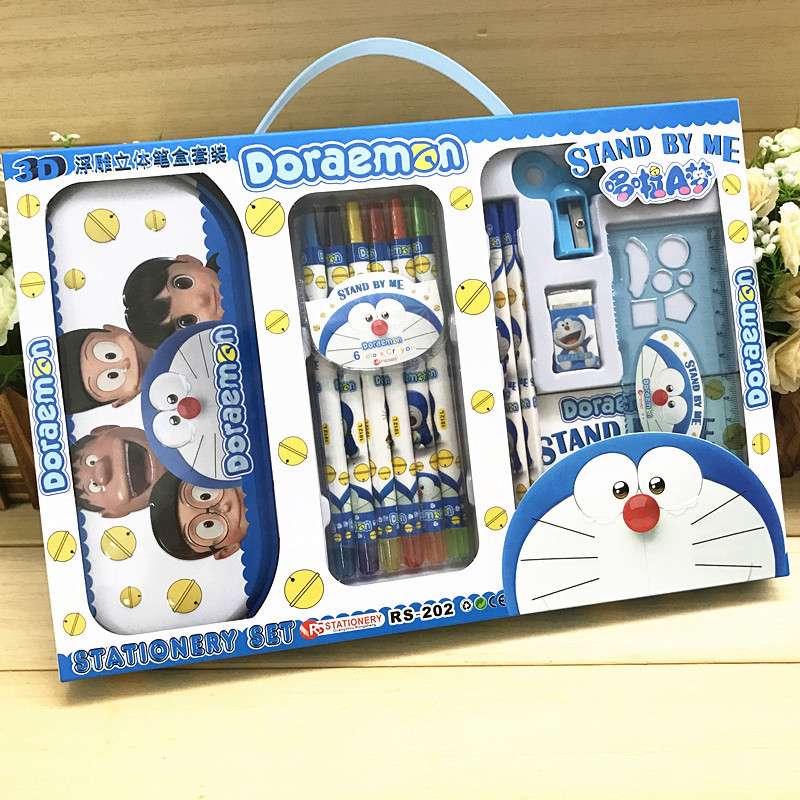 生日礼物创意儿童组合文具套装卡通礼盒儿童小学生学习用品批发|ru