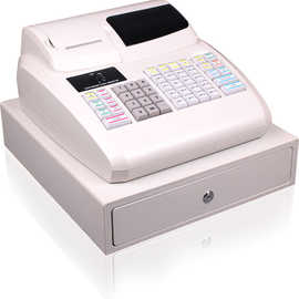 收银机 英文收款带系统软件的钱箱自动收银系统的收款机