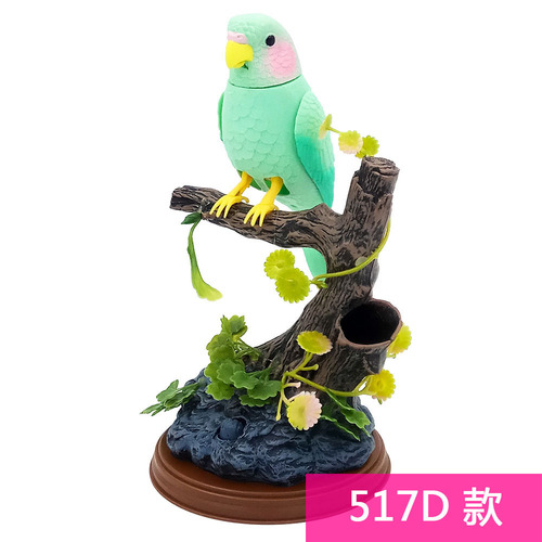 Recording can learn to speak, simulated parrot, voice-controlled bird, children's induction toy, decorative ornaments manufacturer wholesale