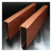 厂家供应热转印木纹铝方通 吊顶U型铝方通材料