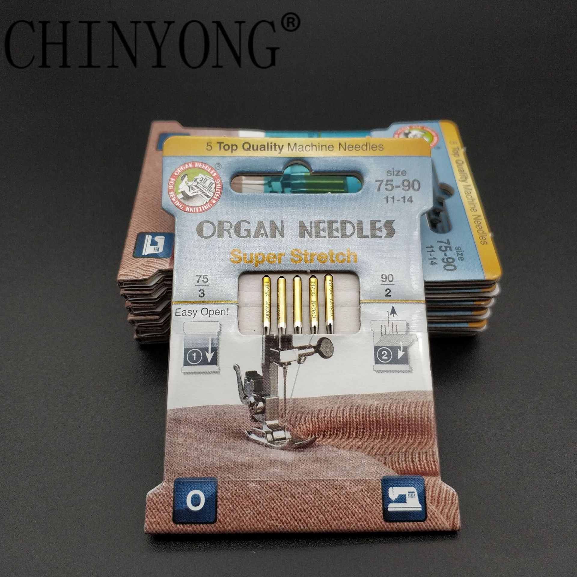 风琴/ORGAN家用缝纫机专用弹性机针防跳针弹力机针针织面料防跳针