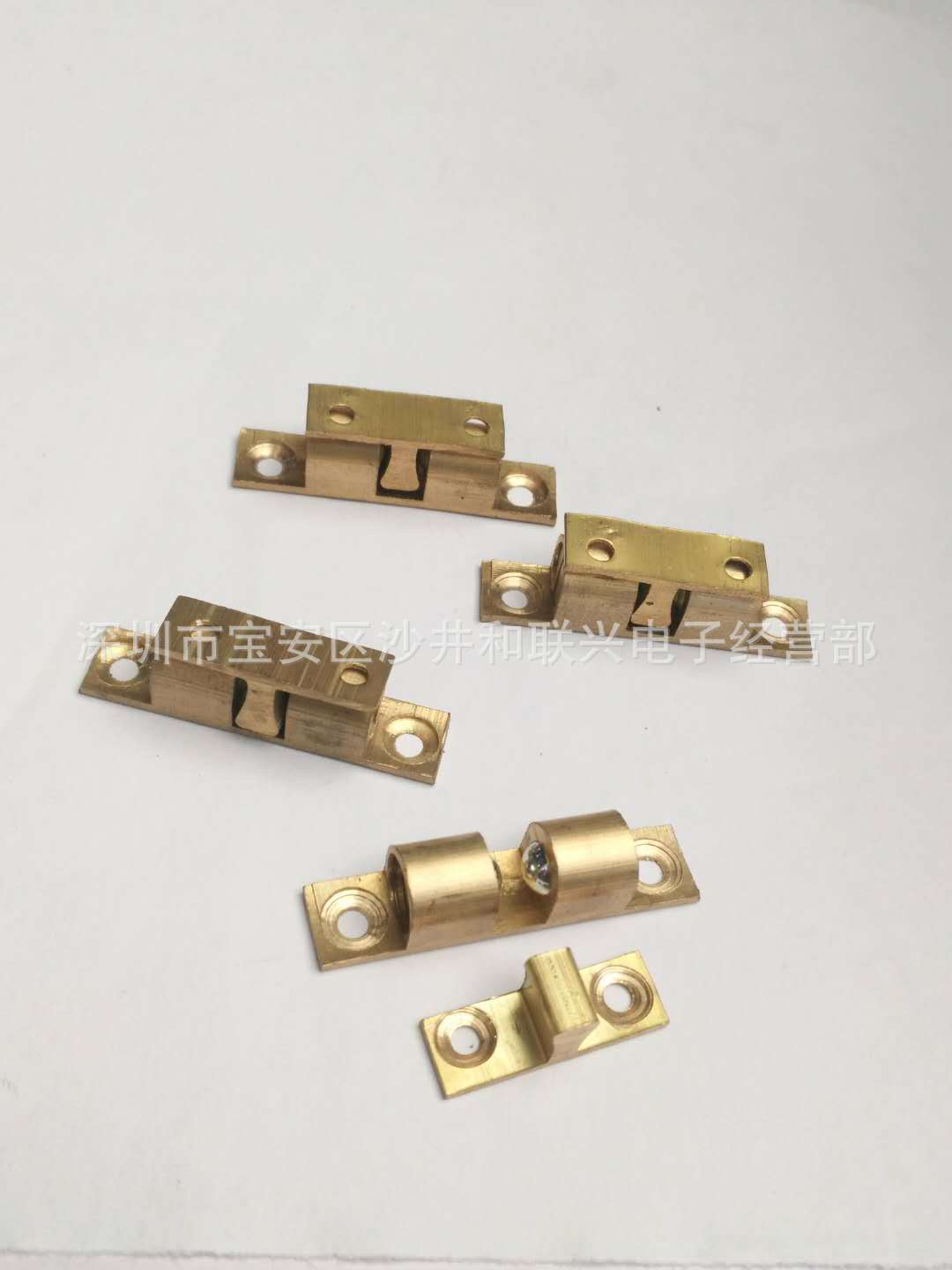 纯铜 柜门碰珠 弹簧锁扣暗箱黄铜碰珠锁卡式卡扣铜碰珠锁扣配件