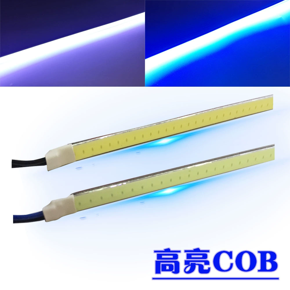 Автомобиль и мотоцикл световод алюминиевая подложка свет бар счетчик лампа 12 В Модифицированная лампа наружная COB дневная ходовая лампа