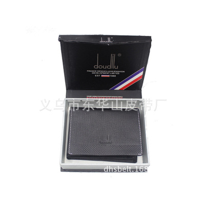 man have cash less than that is registered in the accounts printing wallet Fold fashion Leather wallet durable Anniversary celebration Exposure wallet