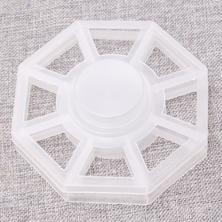 厂家现货直销塑料纸芯架环保吸塑PP耐用透明八角支架保鲜膜支架