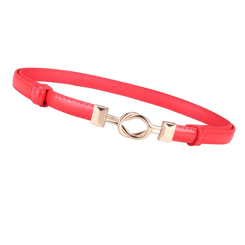 Women's Belt Double Ring Buckle Adjustable Belt Women's Versatile Dress Decorative Thin Belt Manufacturer Wholesale 609