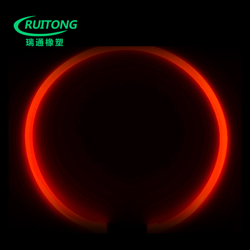 厂家直销LED发光光纤 PU高通光导光条 发光鞋带