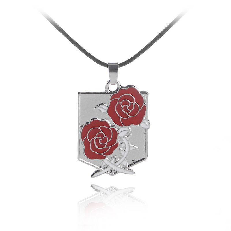 New fashion wings of freedom cruel sword law enforcement unicorn guard rose necklace