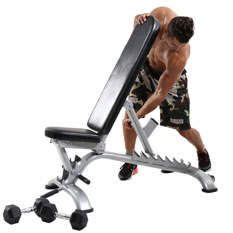 Xinju tablero comercial abdominales equipo de la aptitud del hogar tablero del músculo abdominal multifuncional plegable silla de la aptitud taburete de La mancuerna