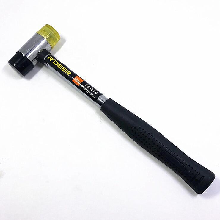 大号修表锤 胶管柄多用安装锤 橡胶锤子 双头 长25CM左右胶锤
