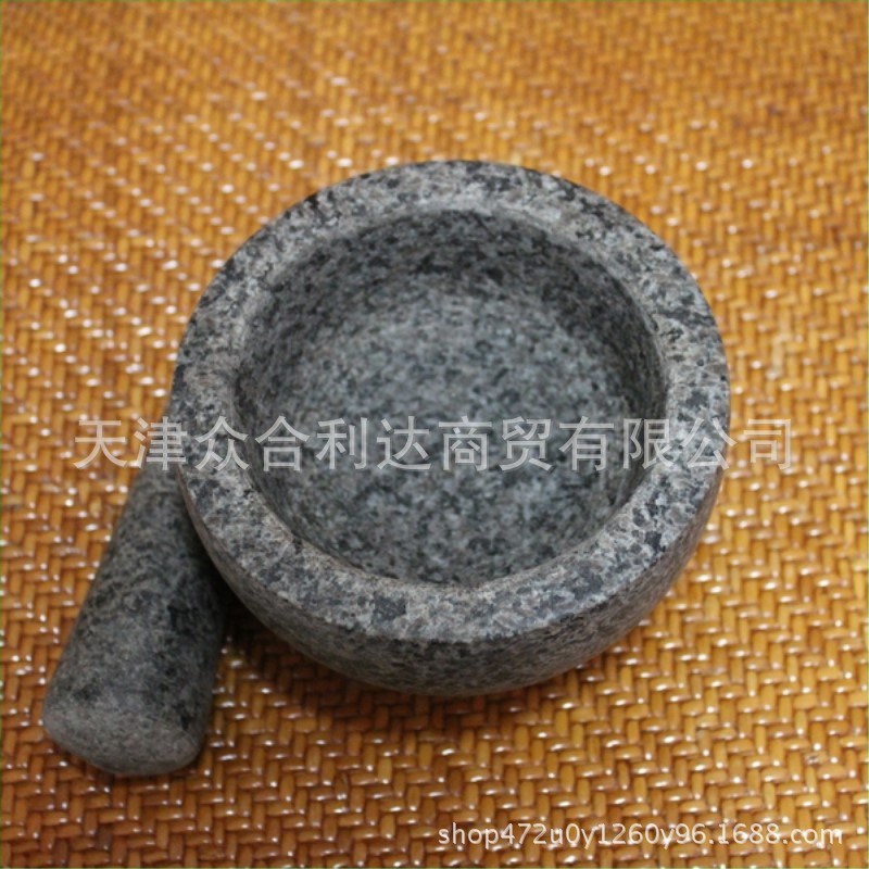 加工各种尺寸蒜臼子 石臼 花岗岩石臼 研钵 mortar and pestl-阿里巴巴
