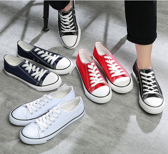 Men's Canvas Shoes Spring And Summer Korean Style Women's All-match Casual Strap Breathable Sneakers Low-top Sports