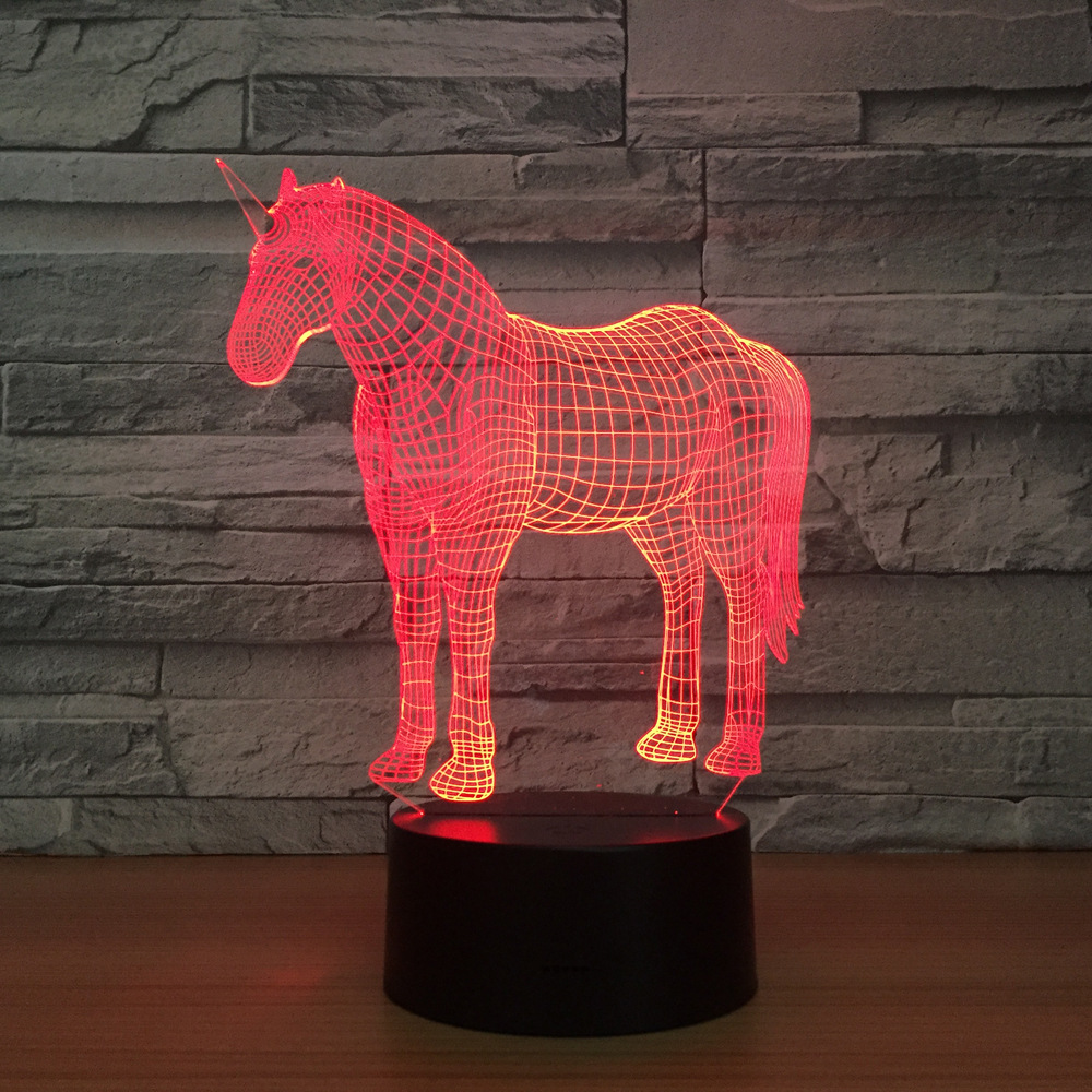 3d小夜灯 七彩触控遥控3d灯