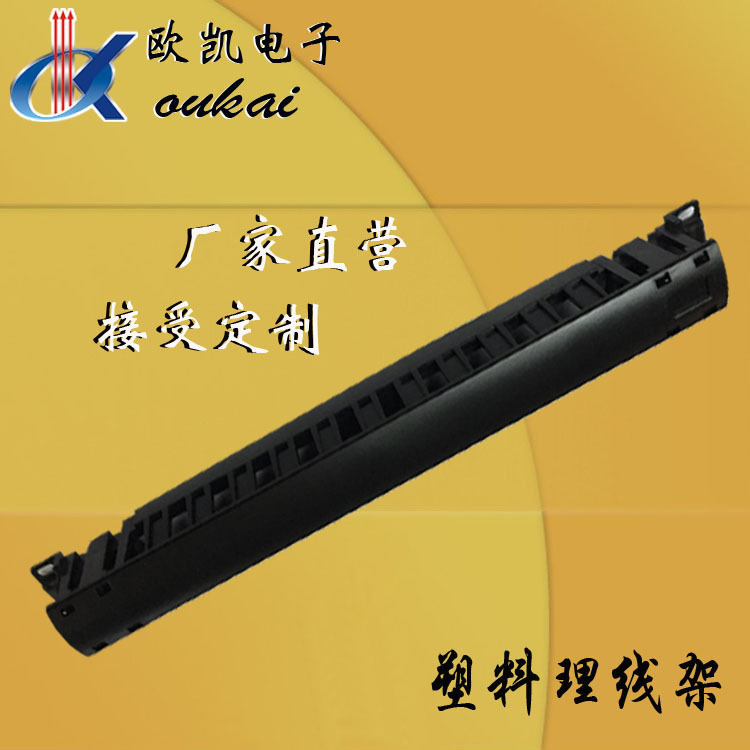 Plastic wire frame Network organizer Li trunking 1U Cable manager