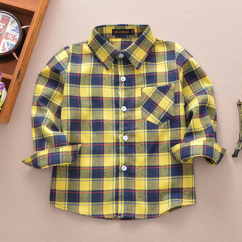 Fashion Plaid Printing 100% Cotton T-shirts & Blouses display picture 1