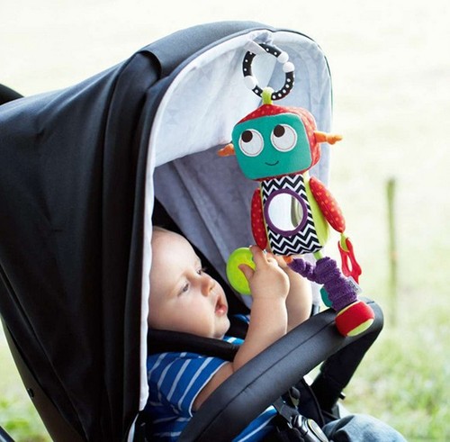 Multifunctional robot car hanging/bed hanging stroller hanging doll 0-1 year old baby educational toy