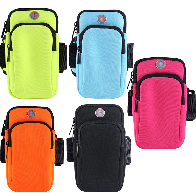 goods in stock outdoors Sporting goods Arm bag wristlet Neoprene Mobile phone bag men and women run Bodybuilding mobile phone Arm bag