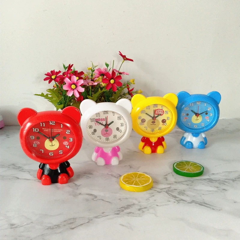 Мультфильм маленький будильник творческий домашний рабочий стол красочный маленький будильник подарок маленький будильник
