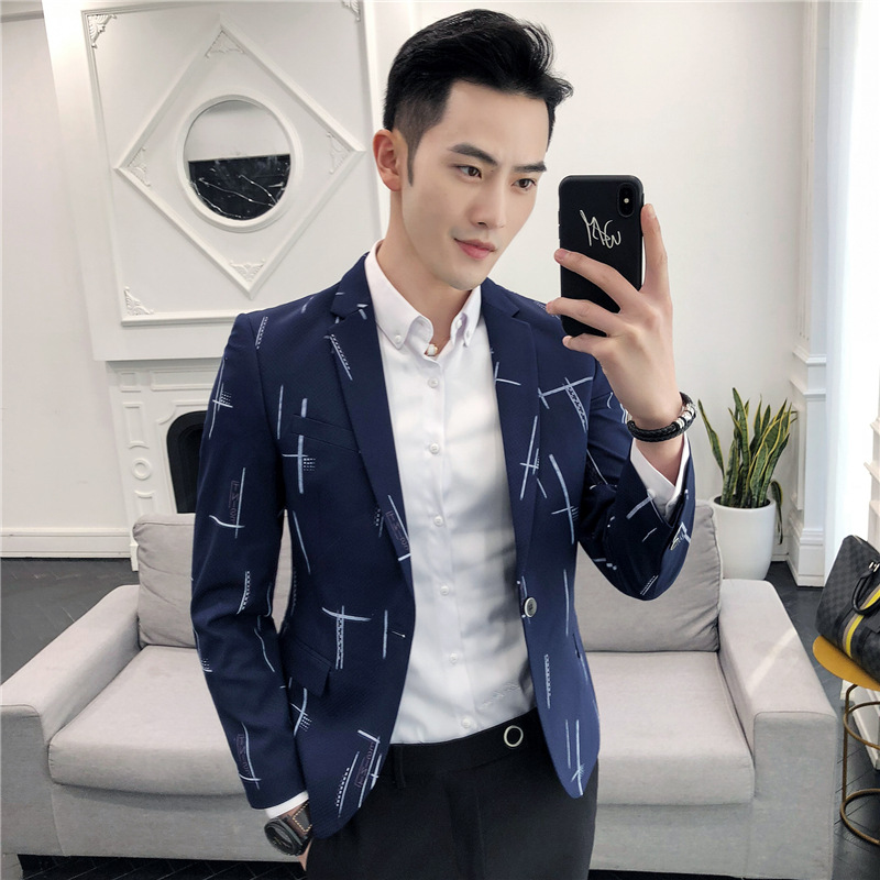 2018春季新款男士休闲西服韩版修身小西装外套男式薄款便西潮上衣|ms