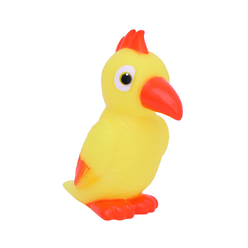 Nueva mascota perro de juguete de vinilo de sonido de juguete de forma animal pájaro carpintero fábrica en stock al por mayor transfronteriza suministro directo