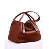 Fashionable pillow, leather one-shoulder bag, cowhide, genuine leather