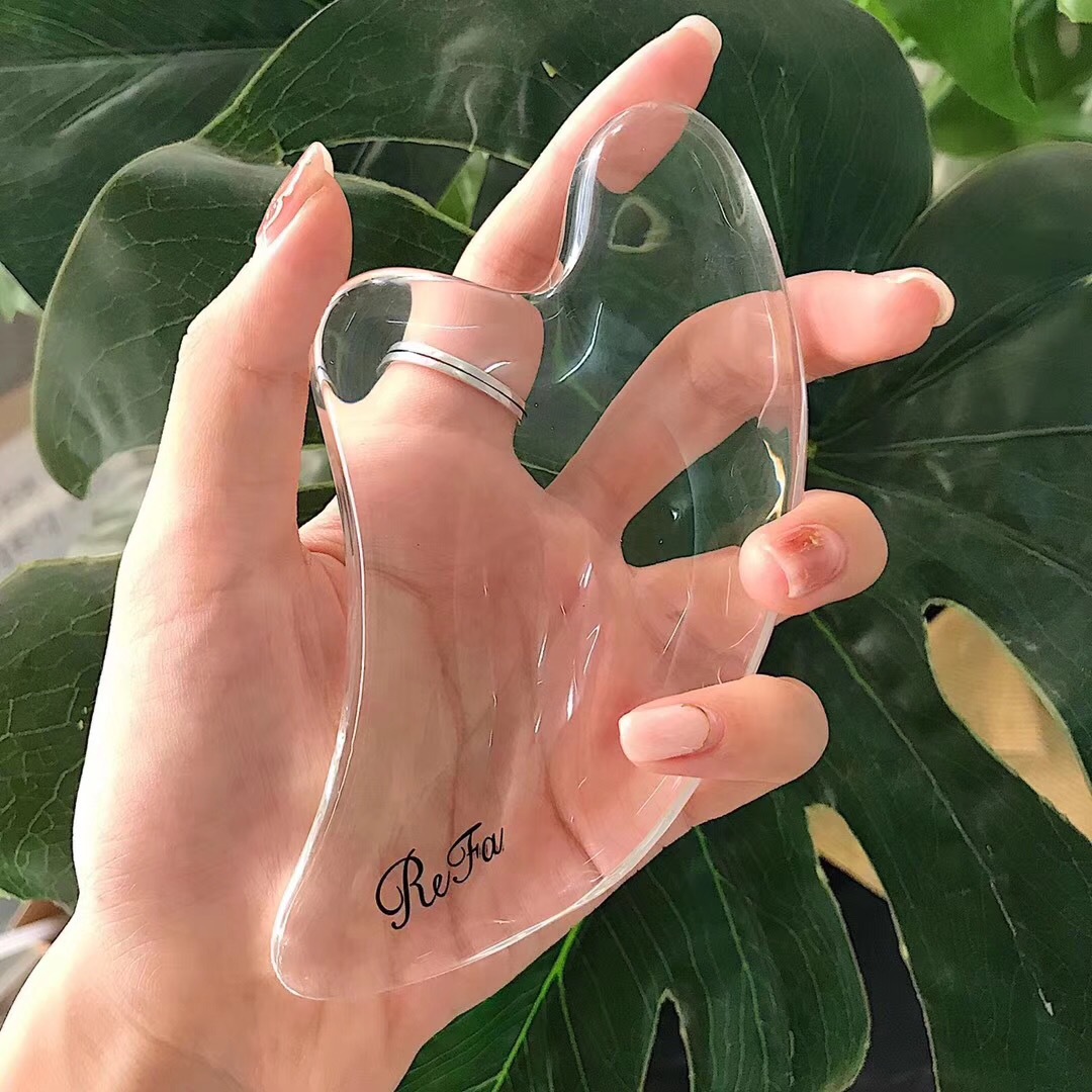 3D水晶刮痧板抖音同款 面部提拉 角质 护肤美白按摩器