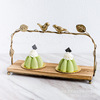 Scandinavian modern and minimalistic dessert fashionable props from natural wood, jewelry, set