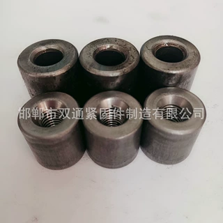 专业生产碳钢圆螺母M10圆螺母管内焊接螺母 非标加厚圆螺母冷镦件