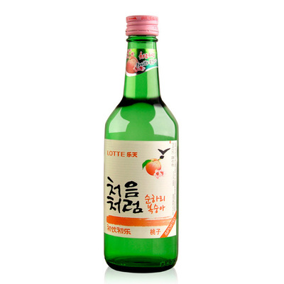 韩国烧酒 初饮初乐 真露 好天好饮 原装进口果味酒清酒批发360ml 果酒货源 买卖货源网