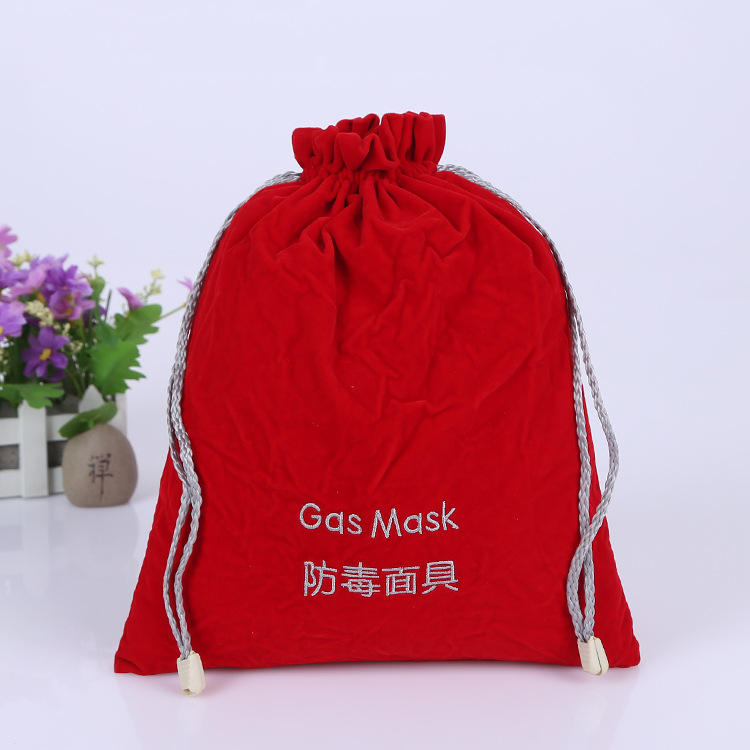 Manufactor supply gift Flannel Packaging bag Beam port Storage Flannel bags Flannel drawstring bag