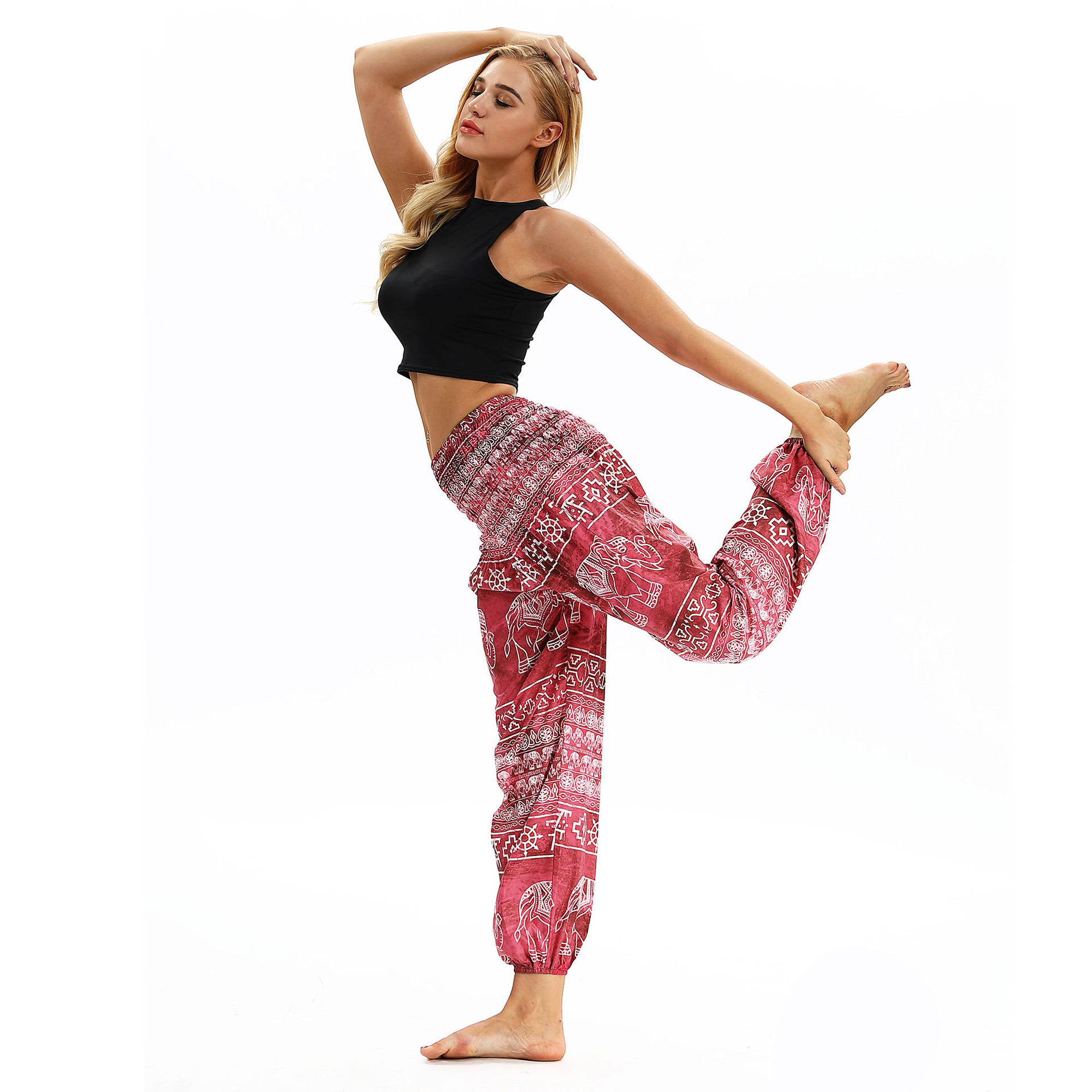 printing loose women s sports pants Nihaostyle Clothing Wholesale NSMDF67656