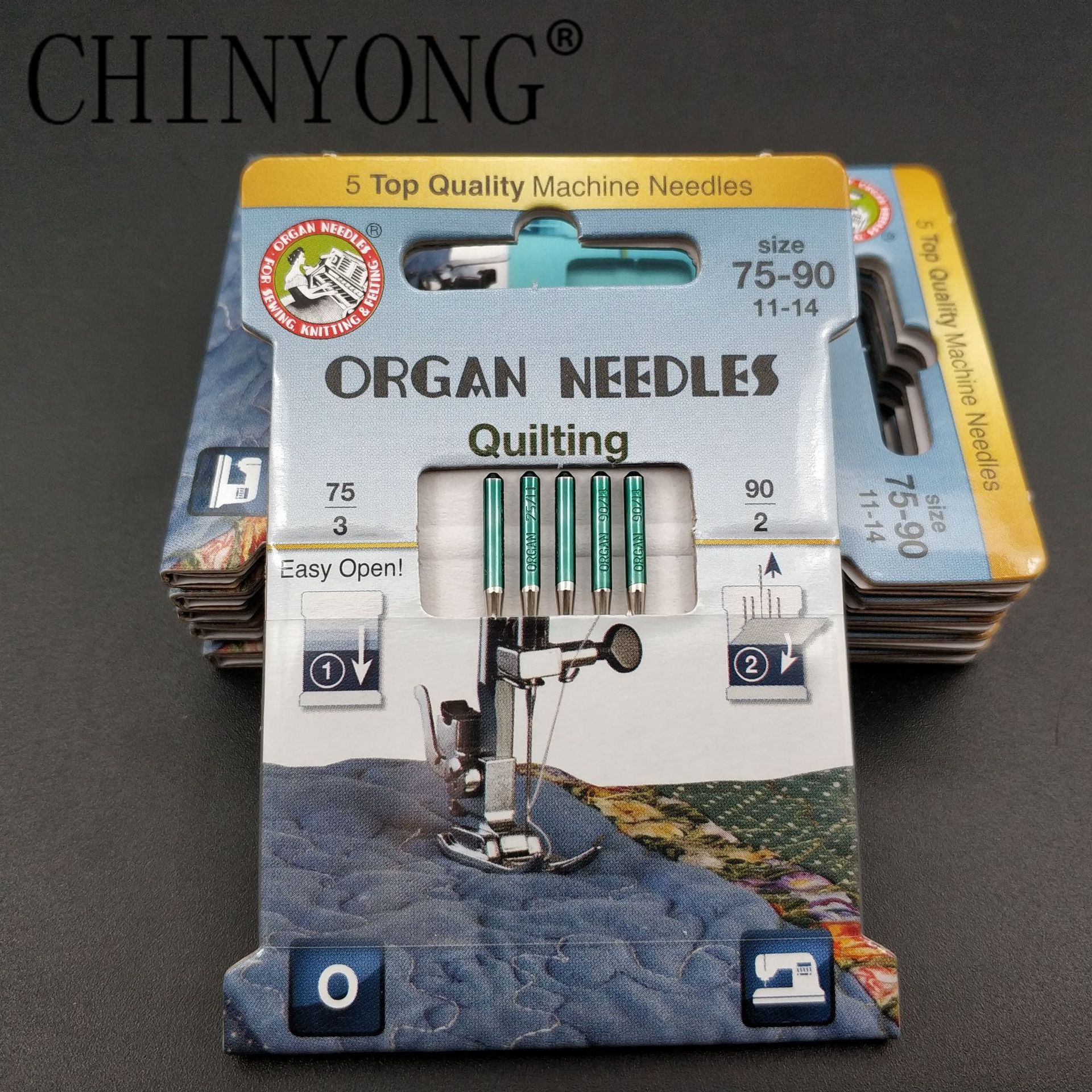 ORGAN/风琴家用缝纫机针拼布绗缝拼布针多面料绗缝拼缝家用机针